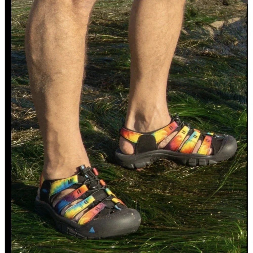 Keen Newport Retro Sandal Men's 14 Multi Tie Dye Hiking Outdoor Trail Water Shoe